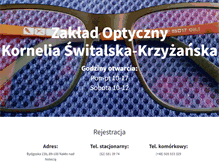 Tablet Screenshot of optyk.naklo.pl